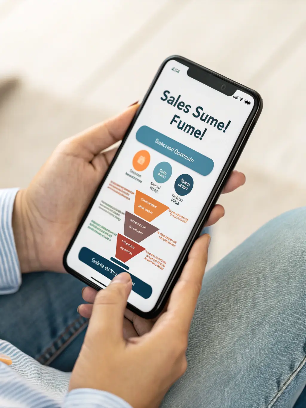 A clean, minimalist funnel sales page design with a clear call-to-action button, emphasizing its simplicity and focus on conversions.